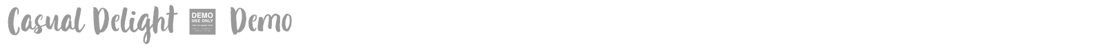 Casual Delight font preview